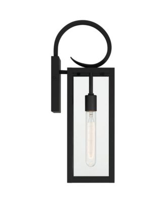 Modern Outdoor Wall Light Fixtures Set of 2 Deep Clear Glass for Post Exterior Barn Deck House Porch