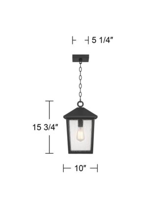 Westmont High Modern Outdoor Pendant Light Fixture Ceiling Porch House Hanging Sand Glass Shade