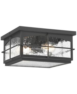 Braylon Hammered Glass Outdoor Ceiling Light