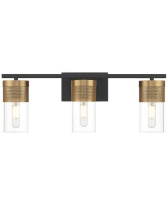 Berlin 23 1/2" High Modern 3 Light Bathroom Vanity Wall Lamp Light Fixture Mount Hardwired
