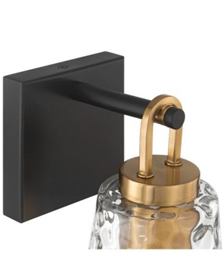 Possini Euro Shadia 9" High Brass Water Glass Wall Sconce