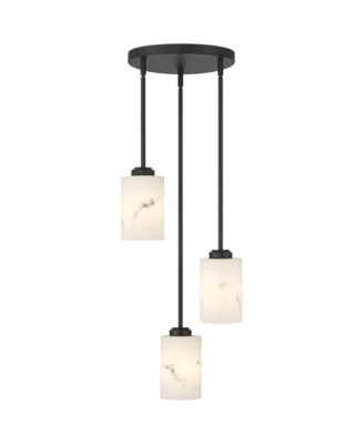 Possini Euro Stoker 12 1/2"W Faux Alabaster 3-Light Pendant