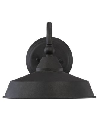 Willard Rustic Industrial Farmhouse Outdoor Barn Light Fixture Textured LED Gooseneck 8 3/4" for Exterior Barn Deck House Porch