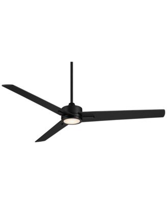 60" Monte Largo Matte LED Ceiling Fan w/ 12" Rod