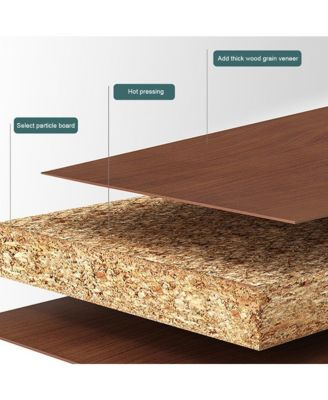 3-Tier Rolling Printer Stand with Wheels, Mobile Printer Table Storage Cart