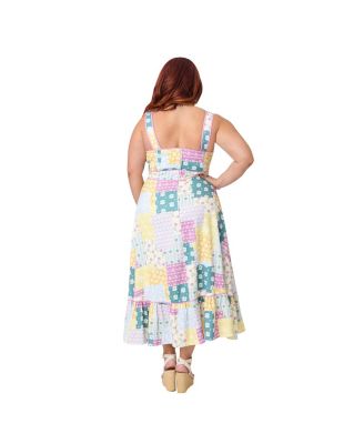 Plus Size Corset Midi Dress
