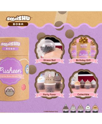 Capsule Pusheen The Cat Surprise Blind Collectible Surprise Toy Squishy Figurine SquiSHU Series 1 Boba Tea - 1 Piece Mystery