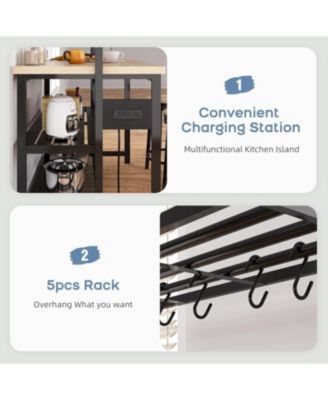 Kitchen Island Bakers Rack 5