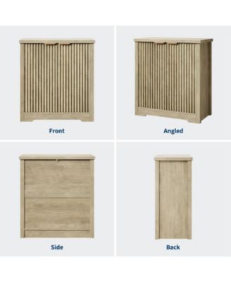 Buffet Sideboard Cabinet with Fluted Doors, Adjustable Shelves, Modern Accent Storage Console for Dining Room, Living Room