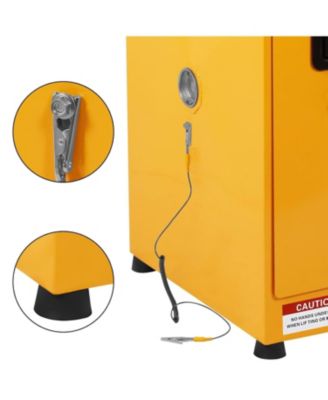 Flammable Liquid Storage Cabinet, Heavy-Duty Adjustable Shelf Safety Cabinet H Multi-Purpose Hazardous Material Cabinet