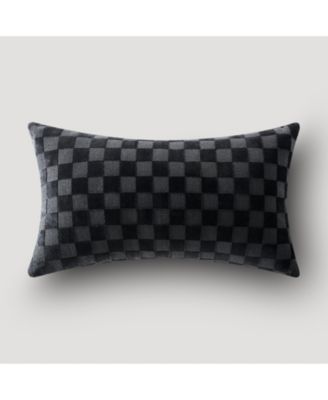 Checker Velvet Lumbar