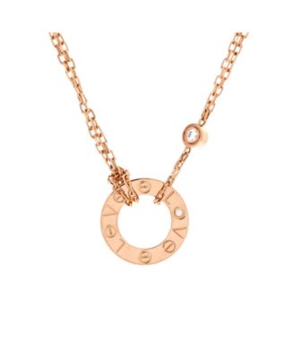 2 Diamonds Love Pendant Necklace