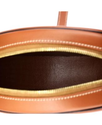 Triomphe Oval Crossbody Bag Canvas and Leather