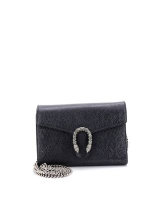 Small Dionysus Chain Wallet Leather with Embellished Detail