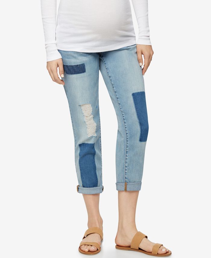 Luxe Essentials Denim Maternity Boyfriend Jeans Macy's