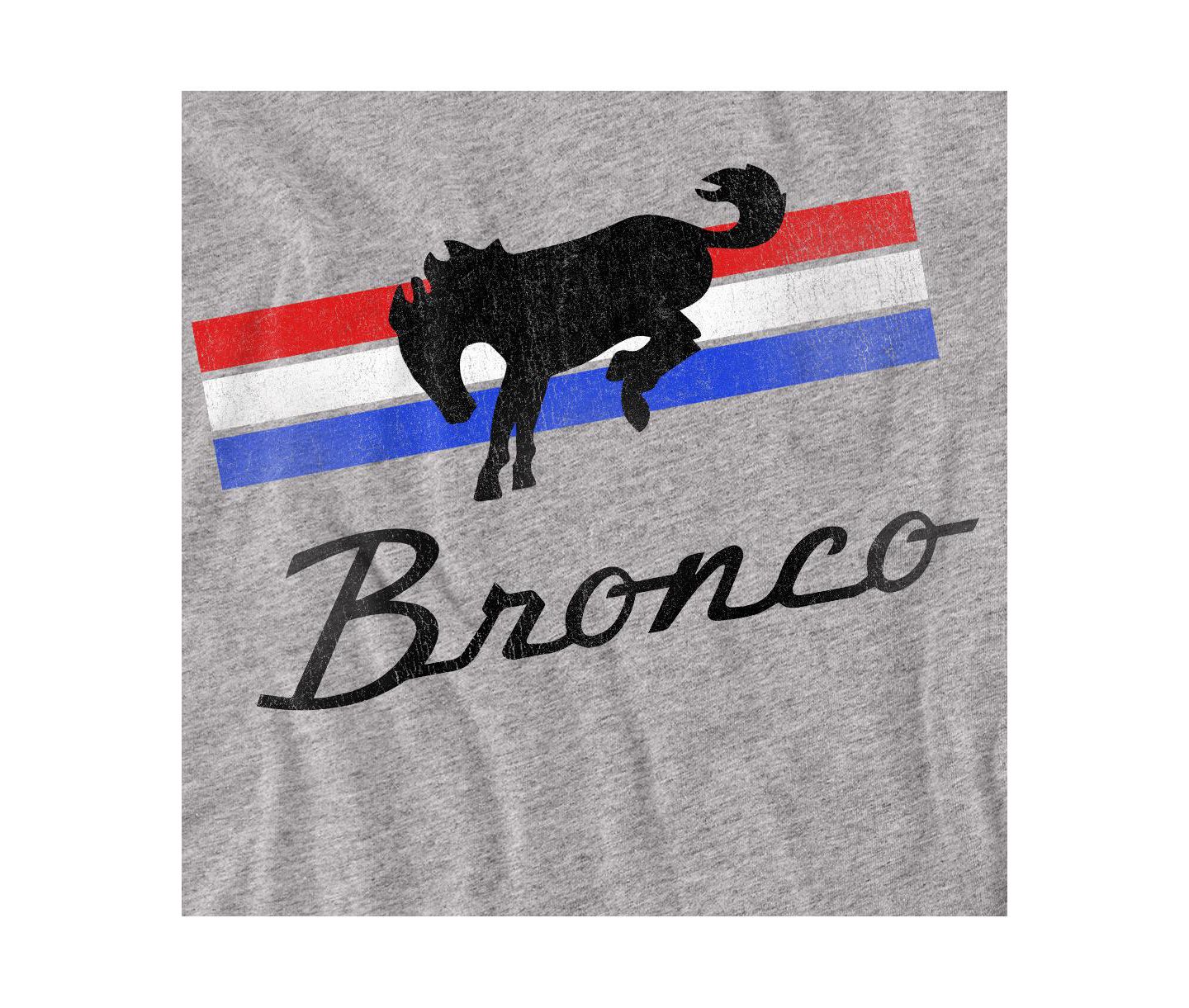Мужская футболка Logovision Ford Bronco Bronco Stripes, цвет: Меланжевый — фото 2