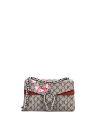 Small Dionysus Bag Blooms Print GG Coated Canvas