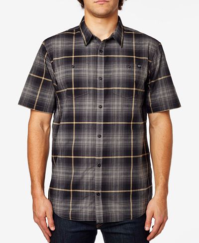 Fox Men's Short-Sleeve Plaid Short