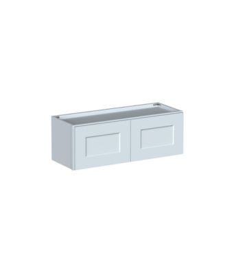 W33" Dove Short Wall Cabinet with Full Overlay HDF Door for Custom Kitchen or Bathroom