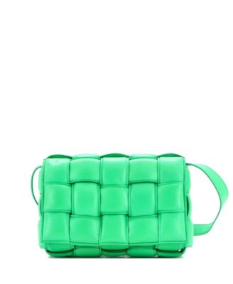 Cassette Crossbody Bag Padded Maxi Intrecciato Leather