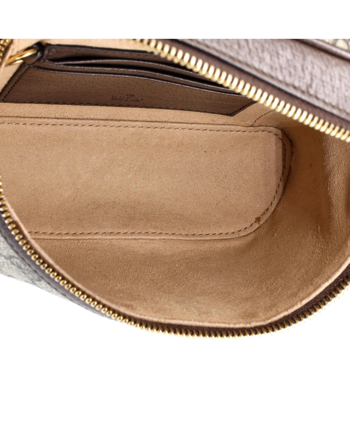Pre-Owned Gucci Small Ophidia Chain Belt Bag Gg Coated Canvas