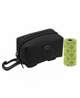 2 Pack Dog Poop Bag Holder Leash Dispenser 4 Rolls 80 Bags 600D Oxford