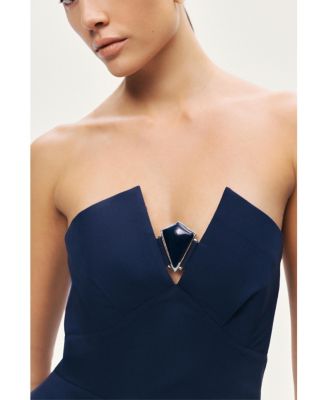 Women's Strapless Sculpted Bustier Top