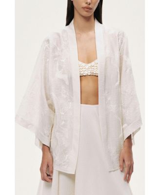 Women's Textured Jacquard Kimono