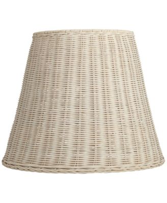 10" Top x 16" Bottom x 13 1/4" High x 13 1/4" Slant Lamp Shade Replacement Medium Rattan Spider Harp Finial