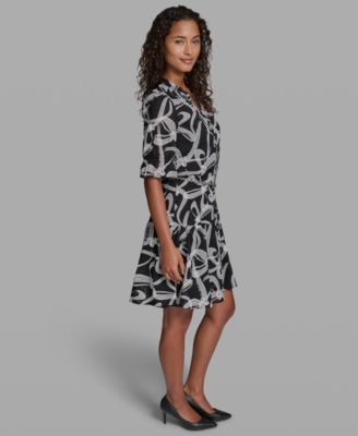 karl lagerfeld black and white dress DNA knit | Black/White | Women Envelop yourself in elegance with this ankle Chanel | By Karl Lagerfeld