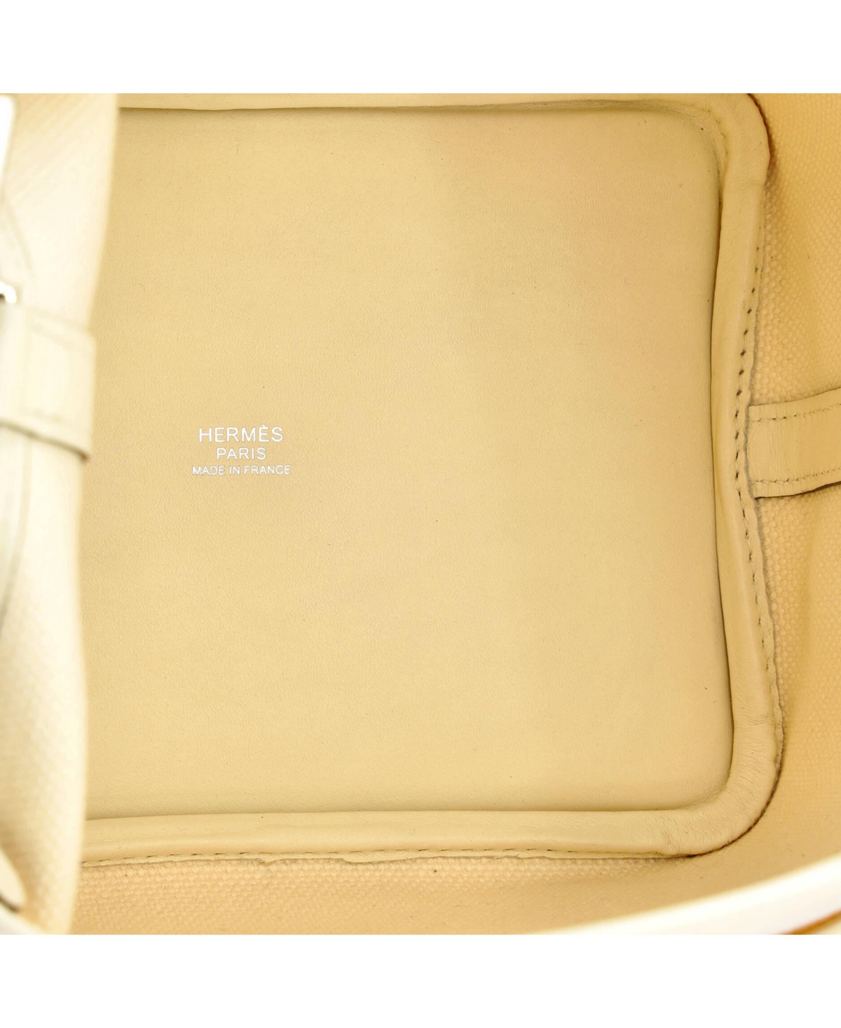 Pre-Owned HERMES Pm Cargo Picotin Lock Bag Canvas and Swift