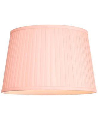 14" Top x 17" Bottom x 11" High x 11" Slant Lamp Shade Replacement Large Empire Pleated Spider Harp Finial