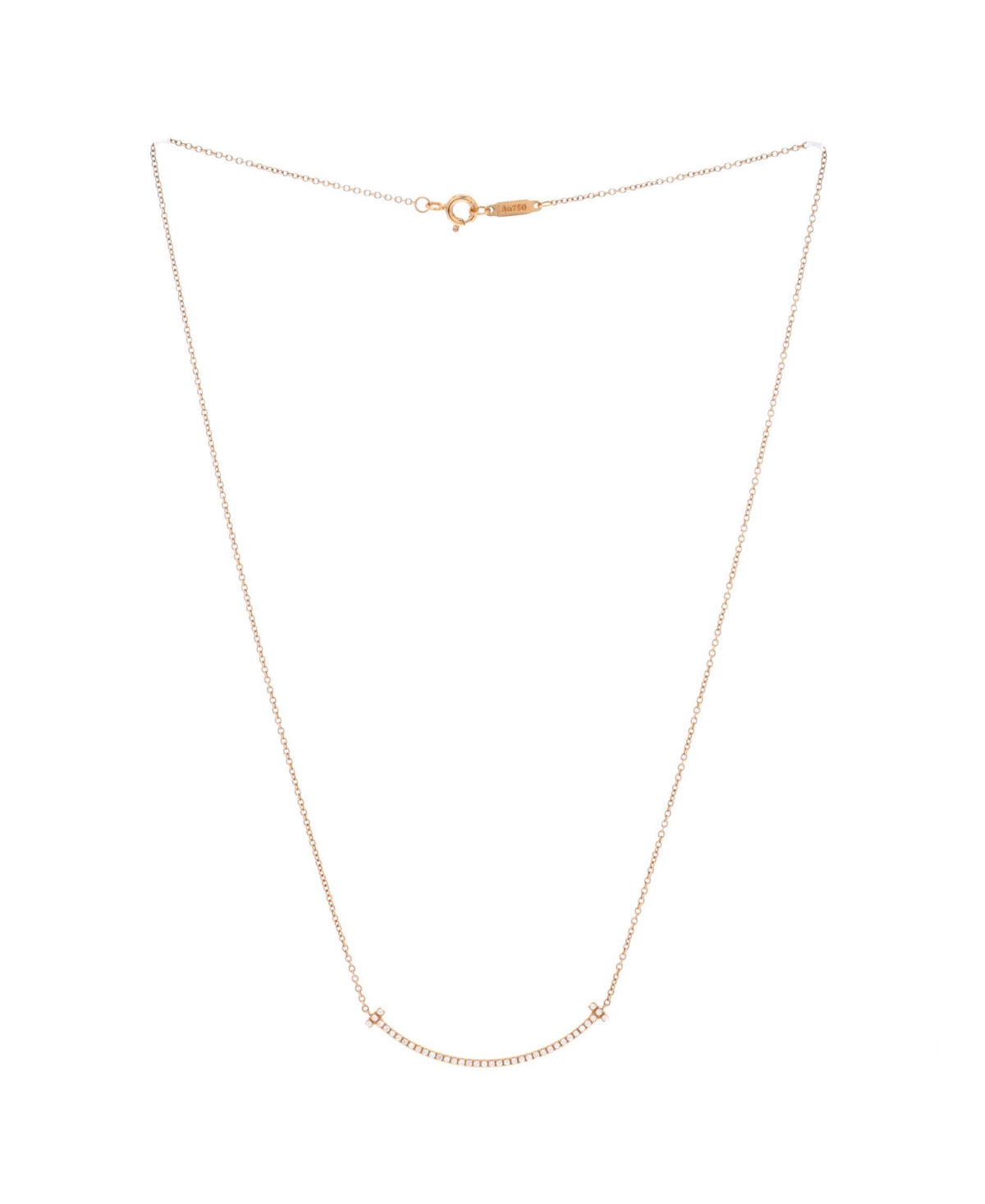 Pre-Owned Tiffany & Co T Smile Pendant Necklace