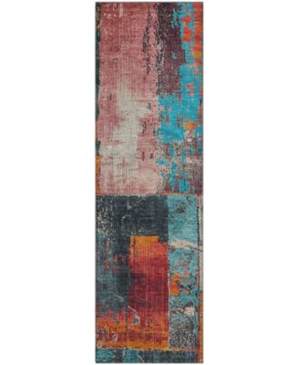 Mayfield Machine Washable AMF1866 2'3" x 7'6" Runner Area Rug