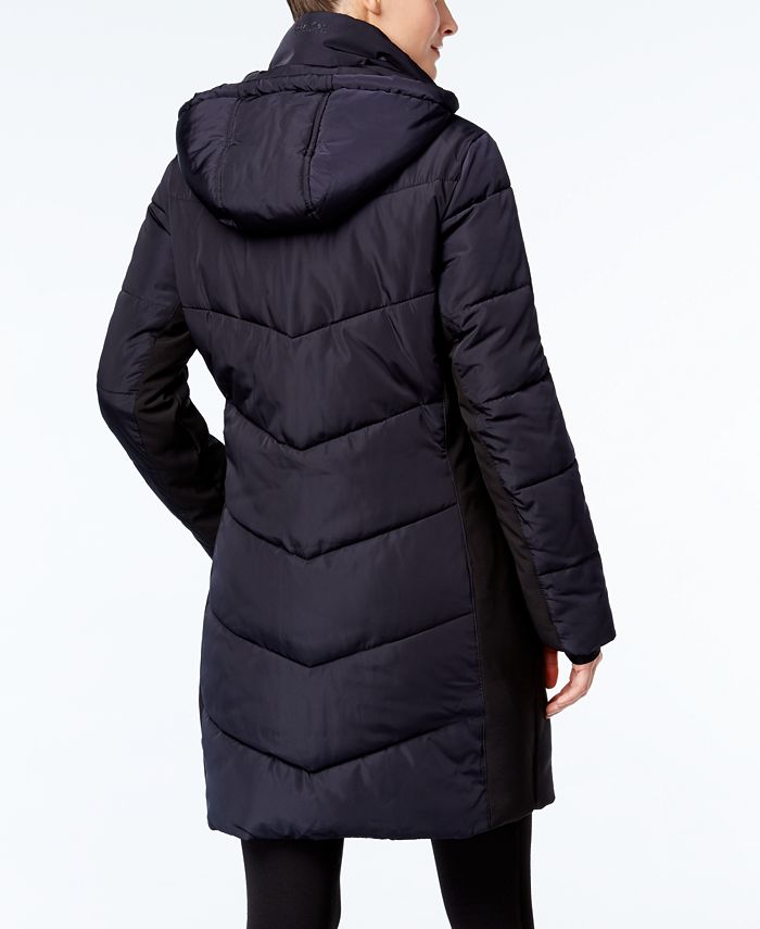Calvin Klein Hooded Water-Resistant Puffer Coat - Macy's