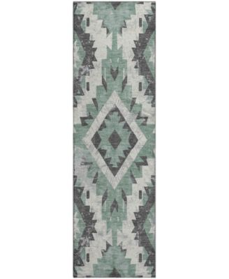 Mayfield Machine Washable AMF1878 2'3" x 7'6" Runner Area Rug