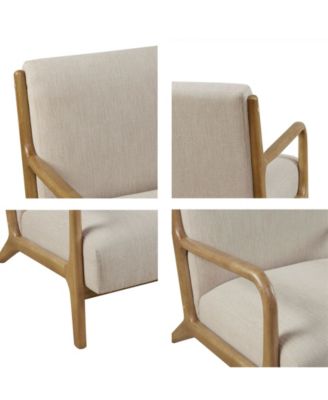 Novak 27"W Mid-Century Modern Accent Armchair