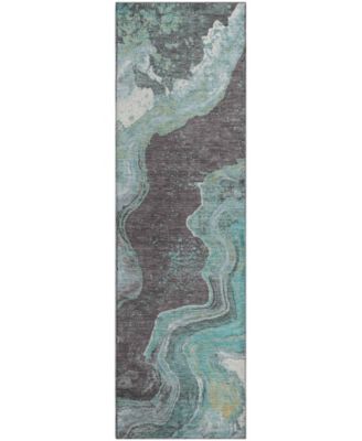 Mayfield Machine Washable AMF1907 2'3" x 7'6" Runner Area Rug