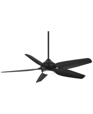 52" Modern Industrial Indoor Outdoor Ceiling Fan with LED Light Remote Control
