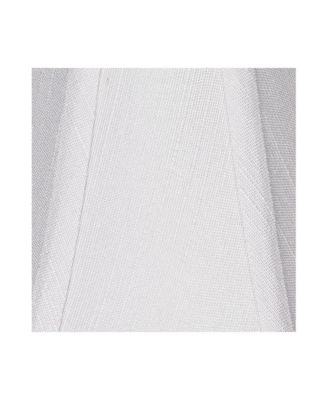 Imperial Shade Set of 4 Empire Chandelier Lamp Shades White Small 3" Top x 6" Bottom x 5" High Candelabra Clip-On Fitting