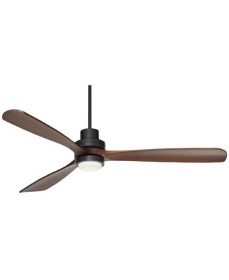 66" Delta-Wing XL DC Industrial Indoor Ceiling Fan with LED Light Remote Control