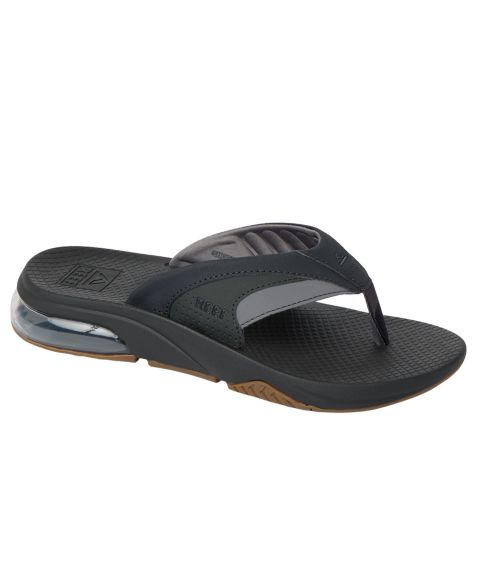 Мужские сандалии REEF Fanning Sandal, цвет: Чёрный / Карамельный