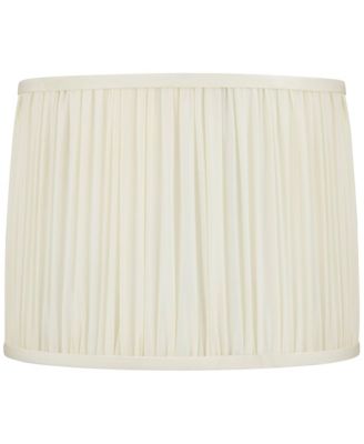 Cascade 13" x 14" x 11" High x 11" Slant Lamp Shade Replacement Drum Pleated Washer Harp Finial