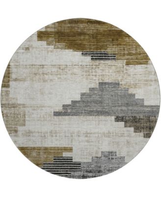 Mayfield Machine Washable AMF1829 8' x 8' Round Area Rug