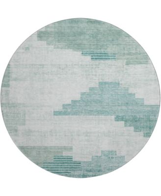 Mayfield Machine Washable AMF1829 8' x 8' Round Area Rug