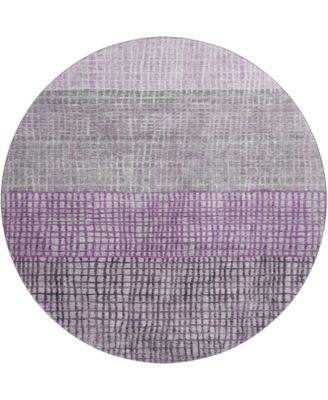 Mayfield Machine Washable AMF1831 8' x 8' Round Area Rug