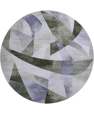 Mayfield Machine Washable AMF1836 8' x 8' Round Area Rug