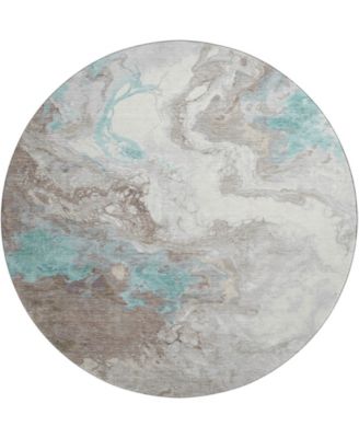 Mayfield Machine Washable AMF1841 8' x 8' Round Area Rug