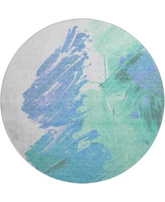 Mayfield Machine Washable AMF1843 8' x 8' Round Area Rug