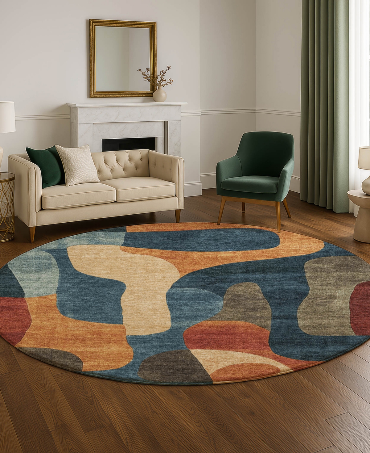 Addison Mayfield AMF1867 8' x 8' Round Area Rug